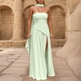 thumbnail image 4 of Einccm Women's Casual Strapless Bodycon Maxi Dress with One-Shoulder Design for Summer, Party, Beach Vacation, and Date Night, Flowy and Comfortable Sleeveless Dress, 4 of 9
