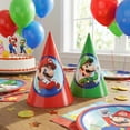 thumbnail image 3 of Amscan Super Mario Bros Cone Party Hats – 16 Count, 3 of 5