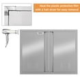 thumbnail image 5 of Outdoor Kitchen Doors 24" H x 24" W, Stainless Steel BBQ Double Access Door,Recessed Handle for Outdoor Kitchen Cabinet Grilling Station and BBQ Island, 5 of 8