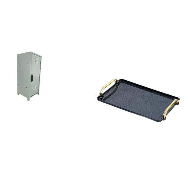 Contenedor de almacenamiento,Mini armario organizador de cosméticos de escritorio,Caja de almacenamiento de metal para dormitorio,organizador de almacenamiento grande,Bandeja para