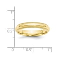 thumbnail image 6 of Auriga Fine Jewelry 10K Yellow Gold 4mm Milgrain Half Round Comfort Fit Wedding Band for Women Size- 10, 6 of 6