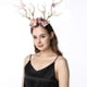 thumbnail image 3 of Diadema Gótica Con Cuernos De Ciervo, Ramas Y Flores, Diadema Para El Pelo, Accesorio Para El Pelo, Disfraz De Navidad Y Halloween, Accesorio Para Fotos., 3 of 8