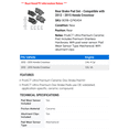 thumbnail image 2 of Rear Brake Pad Set - Compatible with 2012 - 2015 Honda Crosstour 2013 2014, 2 of 2