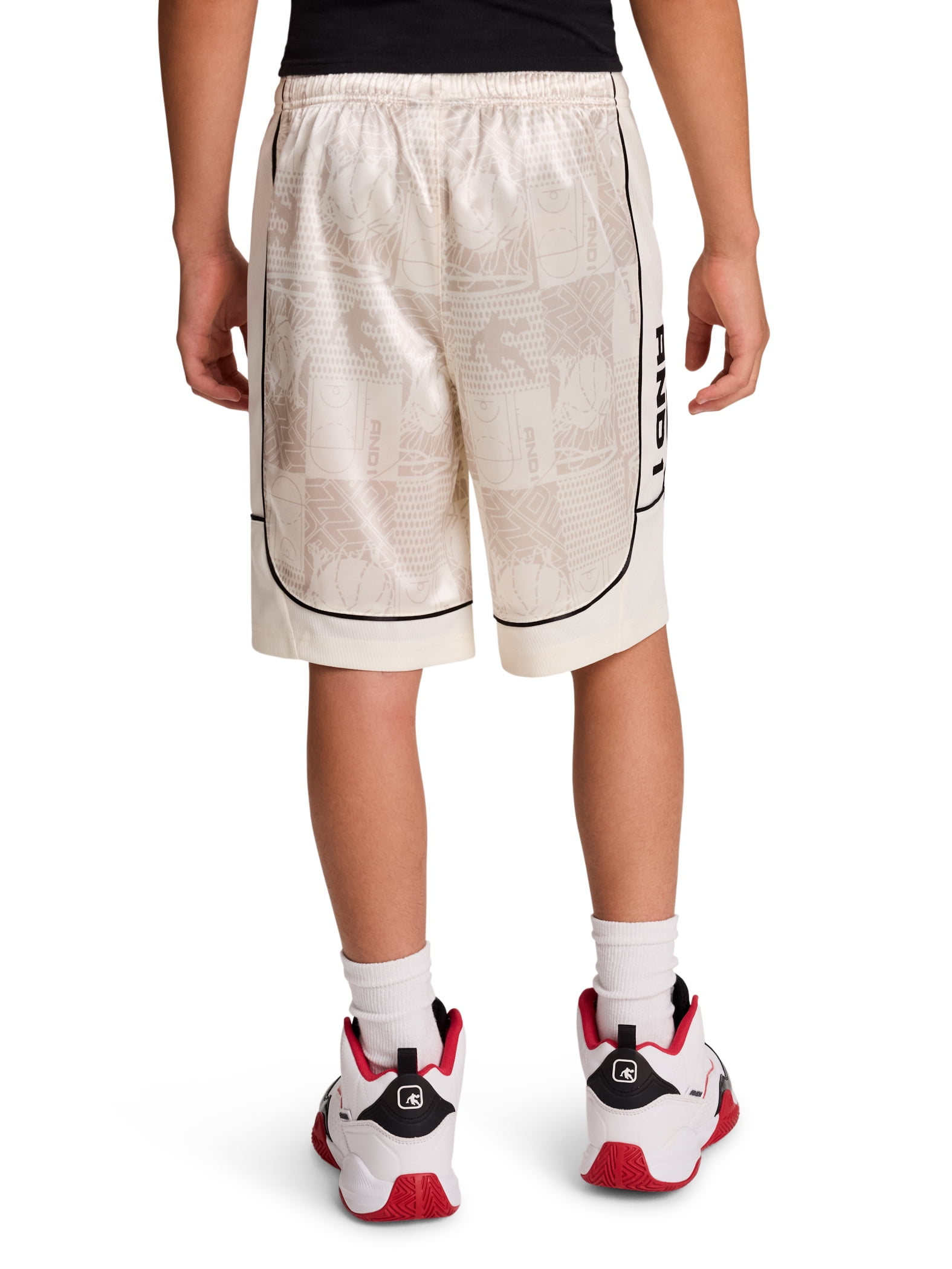 AND1 Boy's All Court Basketball Athletic Shorts, Sizes 4-18
