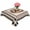 Black, variant on Farmhouse Table Cloth Waterproof Tablecloths, Country Star Berry Plaid Lodge Grey Brown Tablecloth Dining Table Cover for Kitchen Party Tabletop Outdoor, Square Tablecloth 54x54 Inch