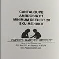 thumbnail image 6 of PAPAW'S GARDEN SUPPLY LLC. HELPING THE NEXT GENERATION GROW! Ambrosia Hybrid Cantaloupe 5 Pack of 20 Seeds Each, 6 of 7