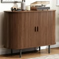 thumbnail image 1 of Aparador Buffet con Almacenamiento, Aparador Estriado de 40" con Puerta Corredera, Mueble Bar de Café con Estante Ajustable, Mesa de Consola, Mesa de Acento para Entrada, Cocina, Comedor, 1 of 60