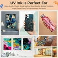 thumbnail image 4 of Soft UV DTF Transfer Printer Ink 500mL Black Bottle Refill Soft Ink Premium Ultraviolet Curable Direct to Film Printing AB Film Sticker Decal Custom Logo Branding Drink Glass Bottles, Phone Cases, 4 of 7