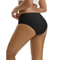 thumbnail image 2 of OEIOEI Leakproof Period Underwear for Women Heavy Flow Mid Waist Menstrual Panties(L,Black), 2 of 10