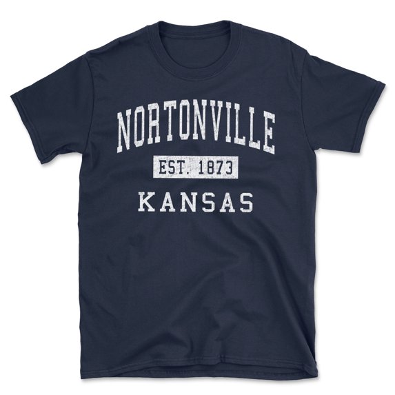Nortonville Kansas Classic Established Men's Cotton T-Shirt