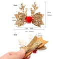 thumbnail image 2 of Ganfancp Christmas Hair Clips Glitter Antler Bow Hair Clips Christmas Bow Christmas Headwears For Girls Ofertas y Liquidaciones 1* Pinza para El Pelo, 2 of 3