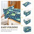 thumbnail image 2 of Yayeee Collapsible Storage Bin with Lid Fabric Closet Decorative Basket with Handles, Sharks Pattern, 2 of 7