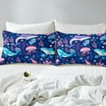 thumbnail image 4 of Erosebridal Whale Jellyfish Sheet Set Twin,Marine Animal Bedding Sets Twin Size,Super Cozy Bed Sheets Twin,Ocean Theme Decoration,3pcs, 4 of 7