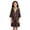 X13 Black, variant on Ticikt Girls Abaya Embroidered Belted Robe Dress Kids Long Sleeve V Neck Lace Prayer Dress Arabic Kaftan Dress,Color:Pink,Size:6-7 Years