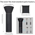 thumbnail image 2 of Funda para calentador de patio Hualedi, tira reflectante impermeable, 2 of 7