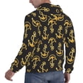 thumbnail image 3 of Hoodies for Men - golden anchor rope black cool Long Sleeve Comfrt Men'S Fashion Hoodies & Sweatshirts, Sweatshirts for Men Hoodies Pullover Clothing Clothes with Pouch, 3 of 7