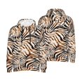 thumbnail image 6 of Bingfone Watercolor Zebra Men's Drawstring Hoodie Long Sleeve Pocket Sweatshirts-X-Large, 6 of 6