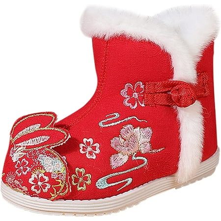 

QWZNDZGR Baby Boy Girl House Slippers Fluffy Sock Booties First Walking Shoes PU Leather Moccasins Soft Moccasinss Crib Shoes