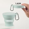 thumbnail image 2 of Plegable 180 Ml Con Tapa Mini Retráctil Silicona para Viajes () Verde, 2 of 8
