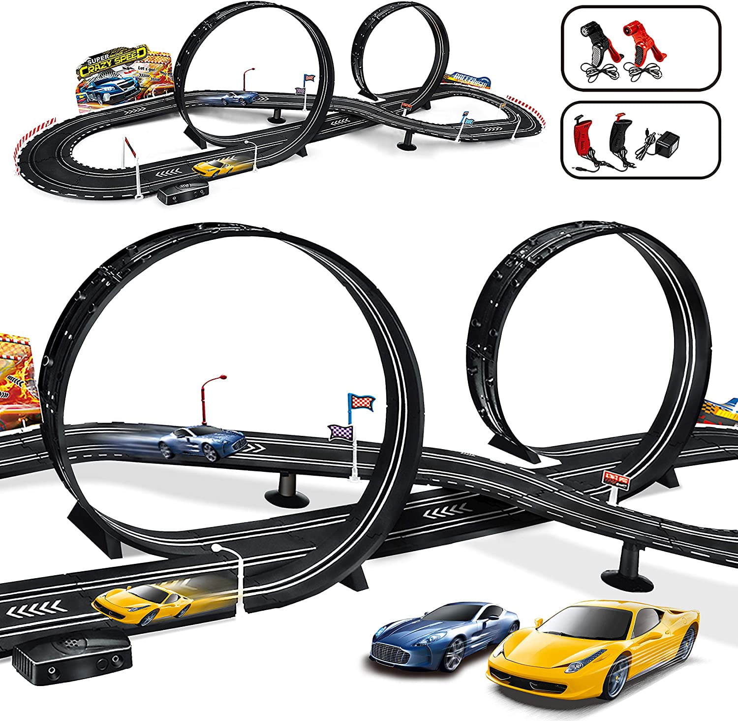 best electric race car track set