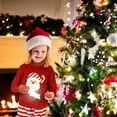 thumbnail image 7 of SkiBeaut Christmas Pajamas for Kids Girls Holiday Long Sleeve Sleepwear Santa Cotton Pajamas Sets for 2-12T, 7 of 7