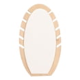 thumbnail image 4 of Expositor de collares de bambú con forma de hoja, panel de cuero sintético blanco, cadena de bambú, 4 of 14