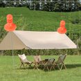 thumbnail image 1 of Casquette de Protection de Poteau de Tente de Camping 4PCS Extérieur Anti Statique Anti Conducteur pour le Camping Randonnée Backpacker, 1 of 7
