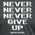 thumbnail image 3 of CafePress - NEVER_GIVE_UP_Wh T Shirt - Mens Tri-blend T-Shirt, 3 of 4