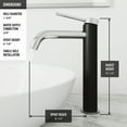 thumbnail image 6 of VIGO Concreto Stone 16 in. Concrete Oval Vessel Bathroom Sink in Gray with Lexington Faucet and Pop-Up Drain in Chrome, 6 of 10