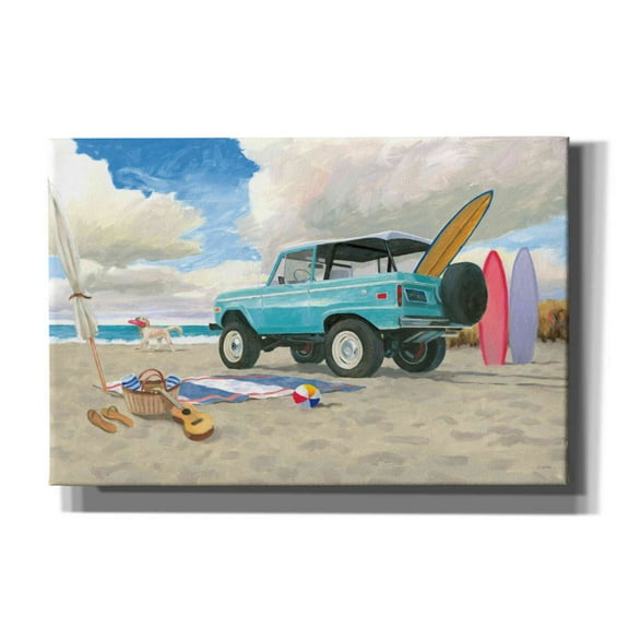 Epic Graffiti 'Beach Ride I' by James Wiens, Canvas Wall Art, 60"x40"