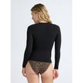 thumbnail image 2 of Joyspun Women’s Everyday Seamless Shirt with Long Sleeves, Sizes XS-3XL, 2 of 5
