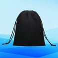 thumbnail image 4 of Bolsa de franela con cordón para guardar secador de pelo eléctrico, multifunción, con cordón para guardar pelusas (negra), 4 of 6