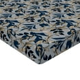 thumbnail image 4 of Ambesonne Woodland Fitted Sheet, Fall Season Branches Retro, Twin Size, Blue Grey and Pastel Brown, 4 of 5