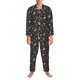 thumbnail image 3 of Balery Forest Flora and Insects Pijama para Hombre de Dos Piezas con Manga Larga, Conjunto de Dormir y Descanso Suave con Bolsillos-X-Large, 3 of 7