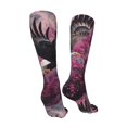 thumbnail image 3 of Pofeuu Flower Bald Eagle Print Stockings, Adult Running Hiking Socks for Youth and Adult-One Size, 3 of 8
