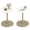 White + Gold, variant on Costway 2 PCS Round Marble Side Table with Stone Finish & Wooden Base for Living Room White + Gold