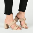 thumbnail image 6 of Journee Collection Womens Zoee Open Square Toe Block Heel Sandals, 6 of 6