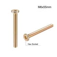 thumbnail image 3 of Unique Bargains Tornillos de máquina con socket hexagonal de acero al carbono Tornillos de muebles M6x2.16" 10Pcs, 3 of 4