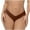 Brown, variant on Women's Boy Short Panties Womens Seamless Low Cut Thong, V Shaped Comfortable Casual Yoga Briefs Black M