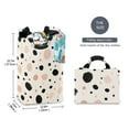 thumbnail image 5 of Spot Pattern Foldable Laundry Hamper 12.6x11x22.7in with Handles for Bathroom Bedroom Storage, 5 of 7