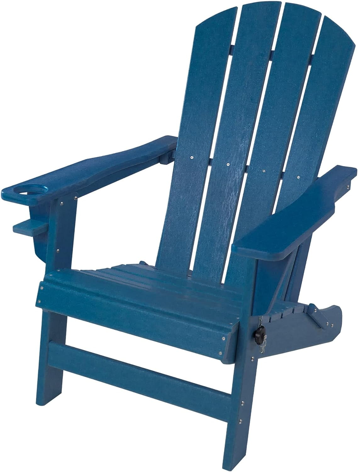Folding Adirondack Chair, Patio Outdoor Chairs, HDPE Plastic Resin Deck