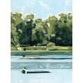 thumbnail image 2 of Caroline, Emma 19x24 White Modern Wood Framed Museum Art Print Titled - River Day II, 2 of 4