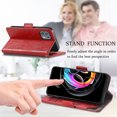 thumbnail image 4 of Case for Motorola Moto Edge 20 Lite Cover Leather Wallet Folio Case Book Design Flip Magnetic Closure - Red, 4 of 5