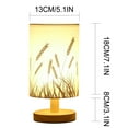 thumbnail image 3 of Dalang Table Lamp, Bedside Night Light Tabletop Cylinder Lamp Dimmable USB Vintage Desk Top Decor Touch Type Led Lamp Bed for Bedroom Cafe Living Room Home Decor, 1pc, 3 of 8