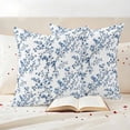 thumbnail image 2 of Outdoor Pillow Covers Pack of 2, Watercolors Blue Flowers Waterproof Throw Pillowcase Cushion Cases, Retro Floral Art Decorative Pillow Cover for Couch Sofa Home Bed Patio, 2 of 9