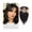 25cm(10inch), variant on Hair Toppers for Women with Thinning Hair 10/12" Straight Hair Pieces with Bangs Real Human Hair 10x12 CM Hand-Tied Silk Base Clip In Hair Topper
