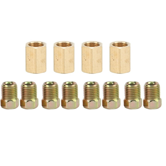 Brake Line Fittings Kit,12pcs Brake Line Fittings Brake Tube Fittings Brake Line Connector Leading Edge Technology