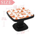 thumbnail image 3 of 4 Pcs Square Cabinet Handle Cupboard Knob Drawer Pulls Handle Fox Drawer Knobs with Screws Furniture Decoration, 3 of 5