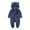 Navy, variant on Splozh Toddler Winter Coat Fleece Zip up Fashion Newborn Baby Girl Boy Jacket Fleece Hooded Footed Coat Outerwear Romper Jumpsuit,Beige,6-9 Months