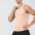 thumbnail image 5 of UVEASISHA Quick Dry Workout Tank Tops for Men Mesh Breathable Muscle Shirts Solid Color Casual Bodybuilding Gym Shirt Stretch Slim Fit Athletic Top Pink XXL, 5 of 10